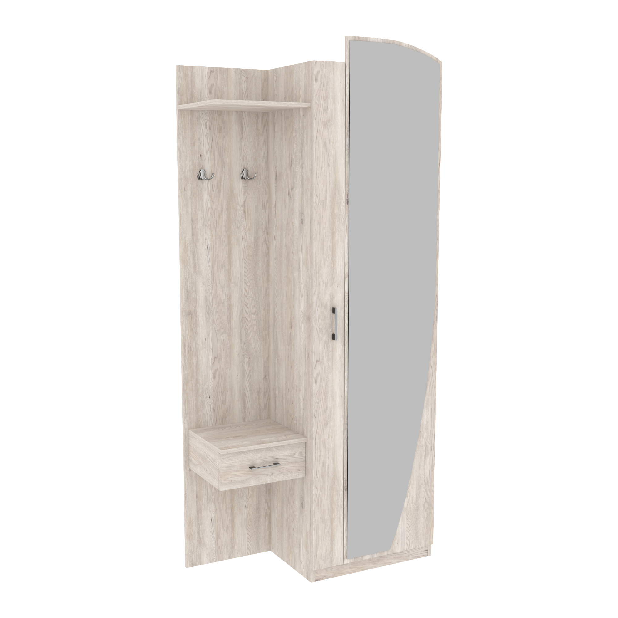 Прихожая Соло-1 1000х400х2140 мм Самоа дымчатая (223123)