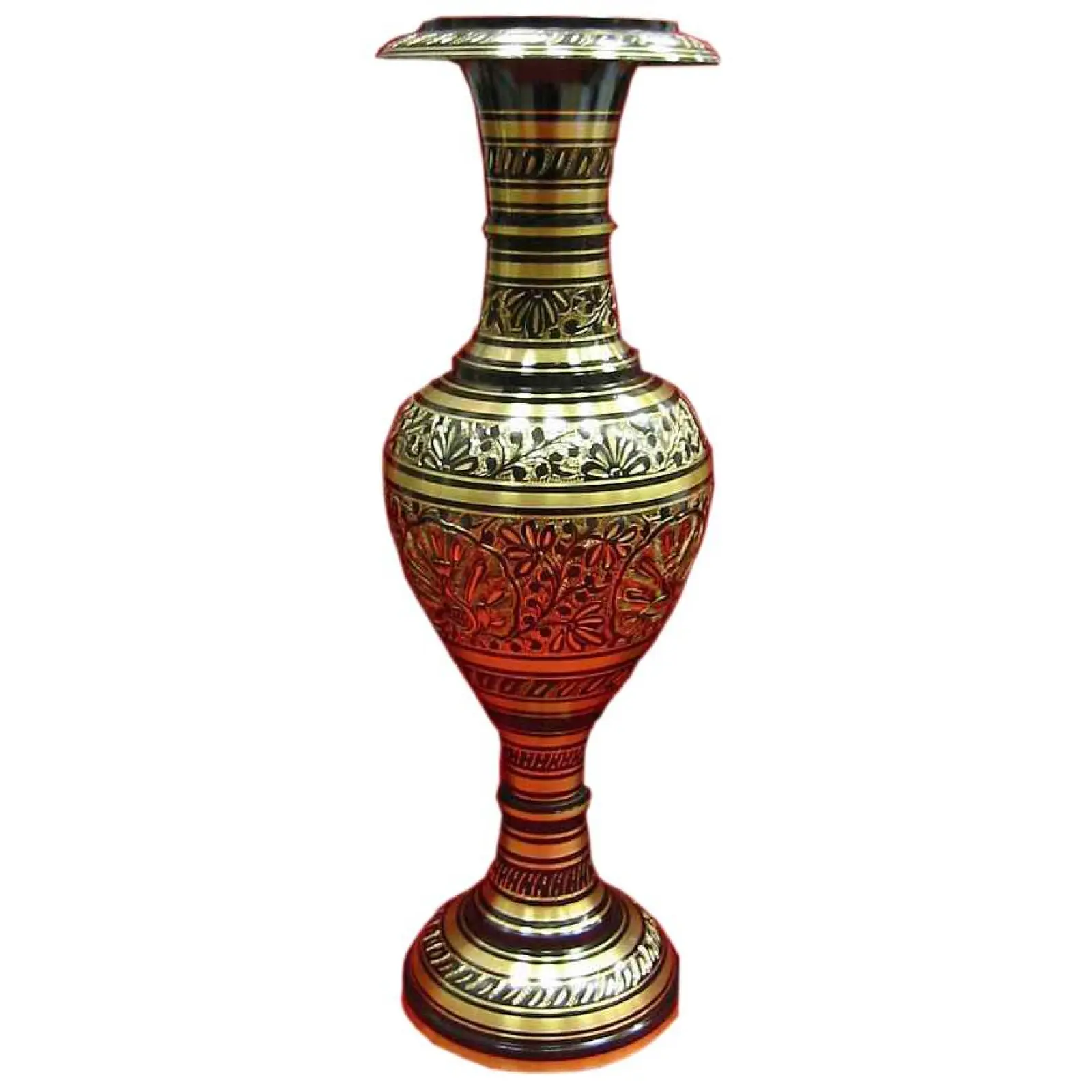 Ваза бронзова Чорний 42,5х13,5х13,5 см (21673)