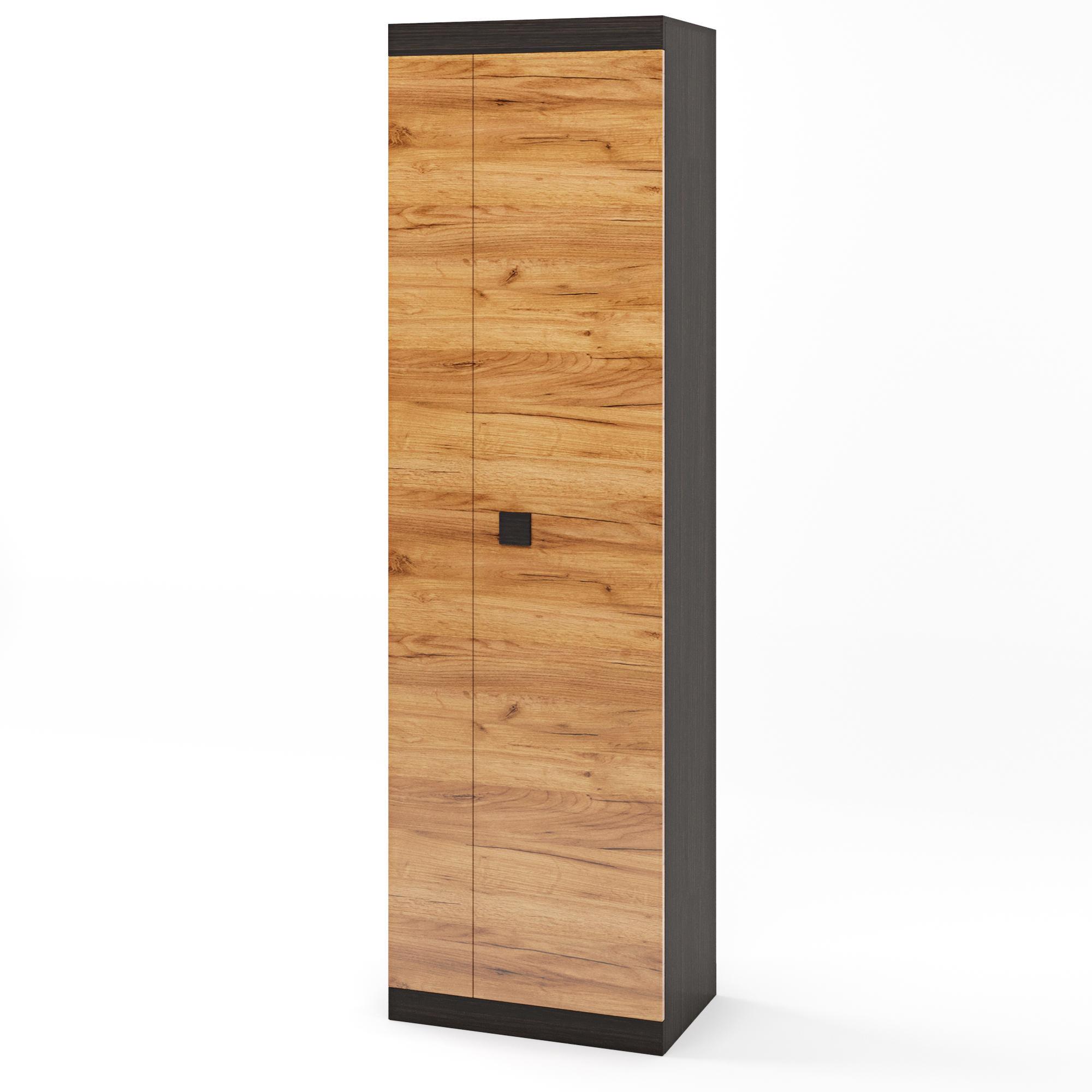 Шкаф распашной Эверест Соната-600 Венге темный/Дуб Крафт Золотой (DTM-2308)