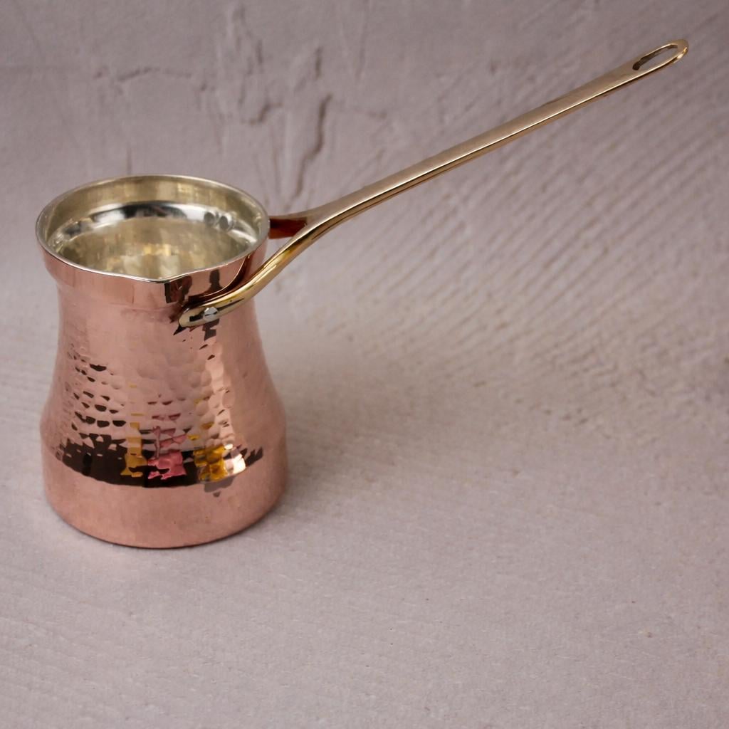 Джезва Soy Romantic C3 для кофе медная посеребренная 225 мл (C3G)