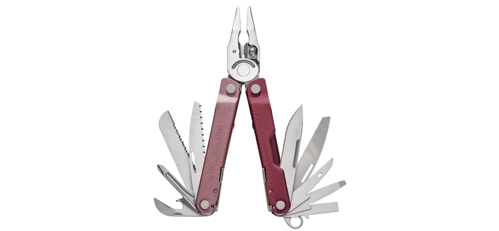 Мультитул Leatherman Rebar Heathered Cranberry 17 инструментов без чехла и бит (26068304)