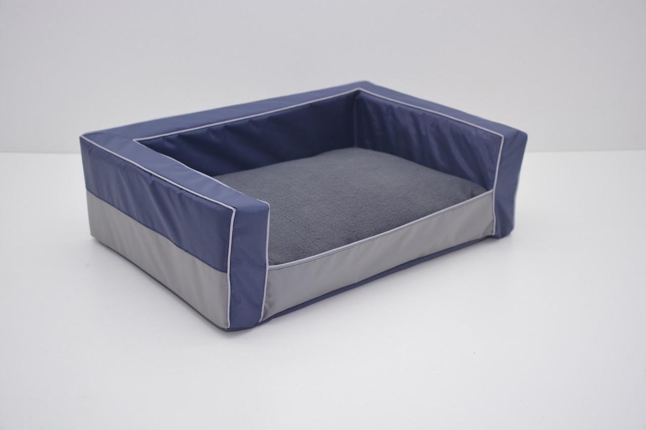 Диван для собак Гармония №3 500x700x190 мм Синий с серым