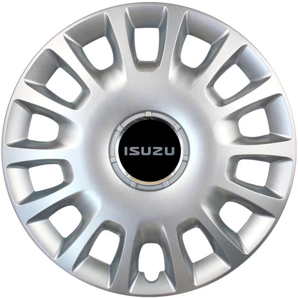 Колпаки SJS 214 с логотипом Isuzu 4 шт. R14 Серебряный (2789079963)