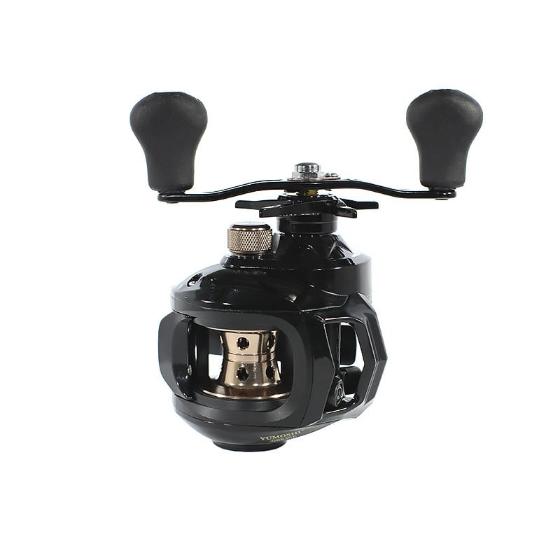 Катушка мультипликаторная рыболовная Yumoshi GBK 201 Left Black/Brown Катушка мультипликаторная рыболовная Yumoshi GBK 201 Left Black/Brown