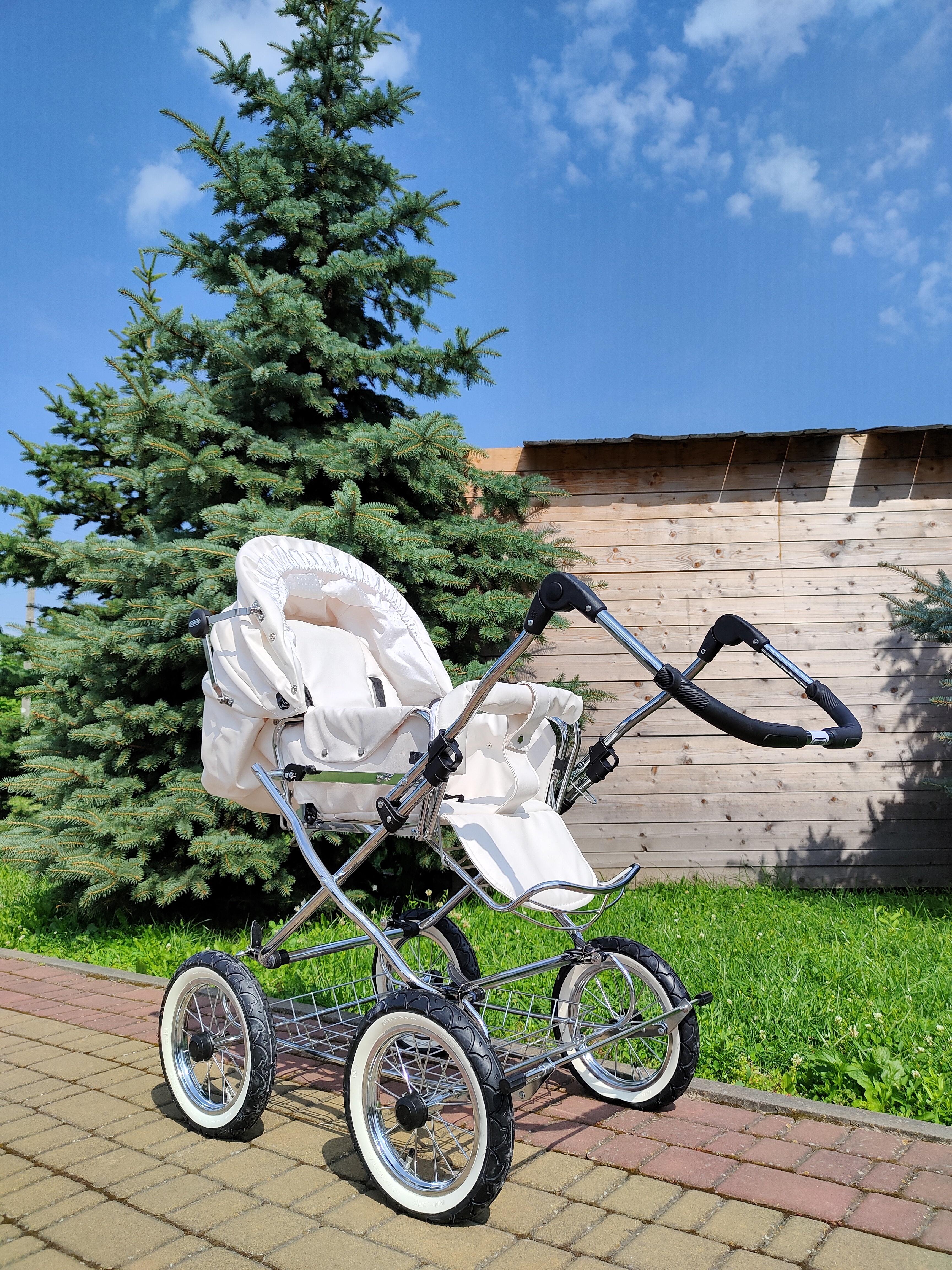 Коляска дитяча комбінована Eichhorn Combination Stroller Білий - фото 3