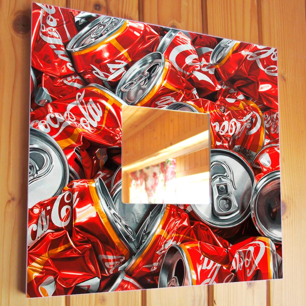 Зеркало декоративное Coca Cola 260х260 мм (M00290)
