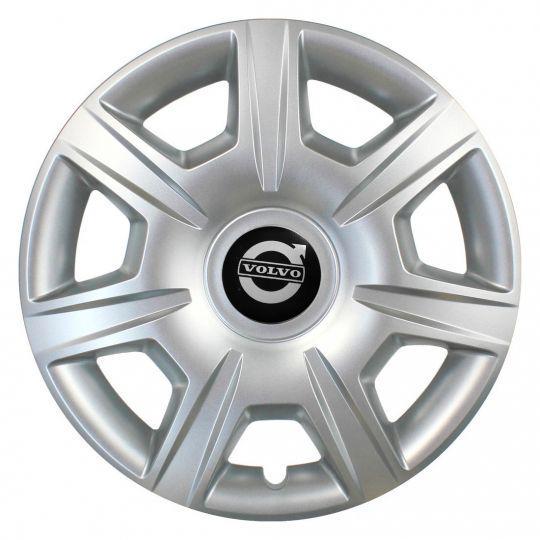 Автомобильные колпаки SKS 327 R15 с логотипом Volvo 4 шт. Серебристый