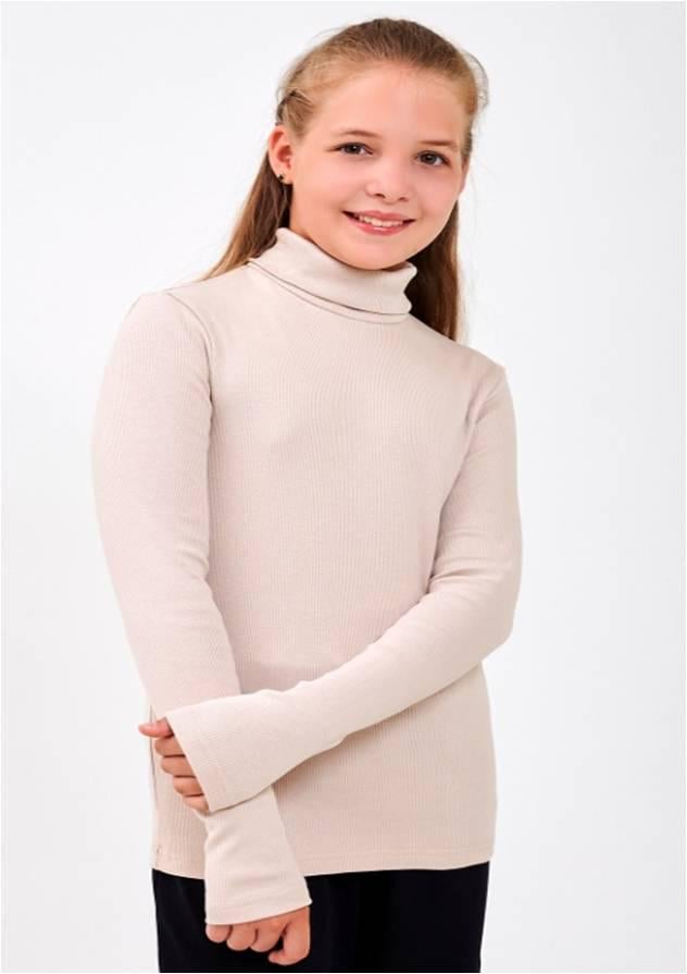 Гольф для дівчинки Smil 158 см Бежевий (114021)