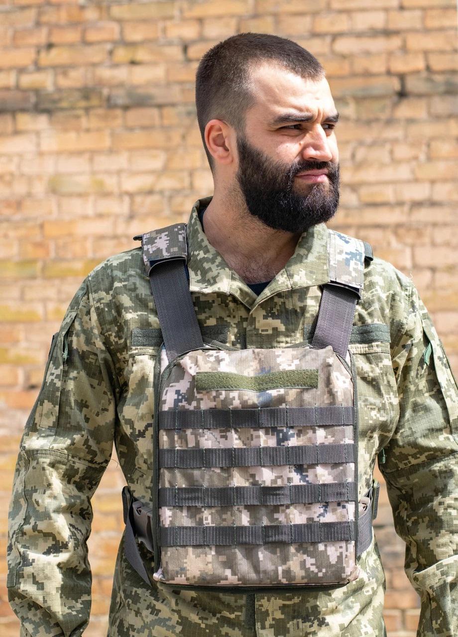 Плитоноска со стропами MOLLE UkrCossacks ММ14