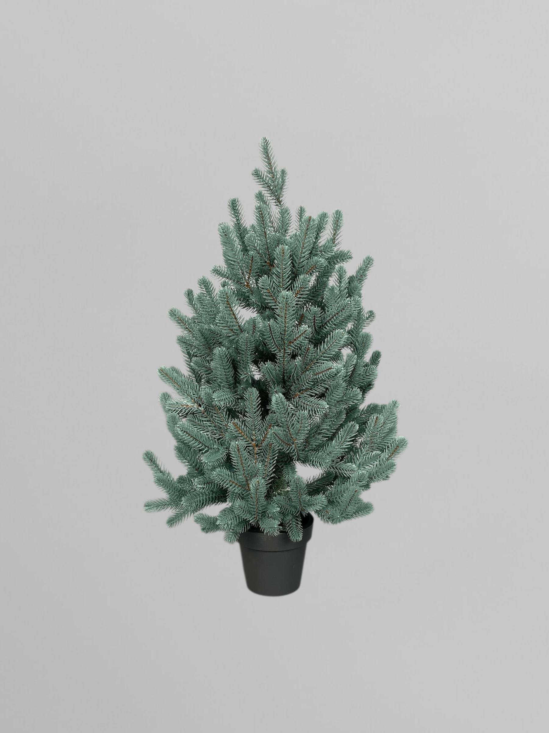 Штучна ялинка лита Traditional в горщику 70 см Блакитний (Н01020) - фото 2 Штучна ялинка лита Traditional в горщику 70 см Блакитний (Н01020) - фото 2