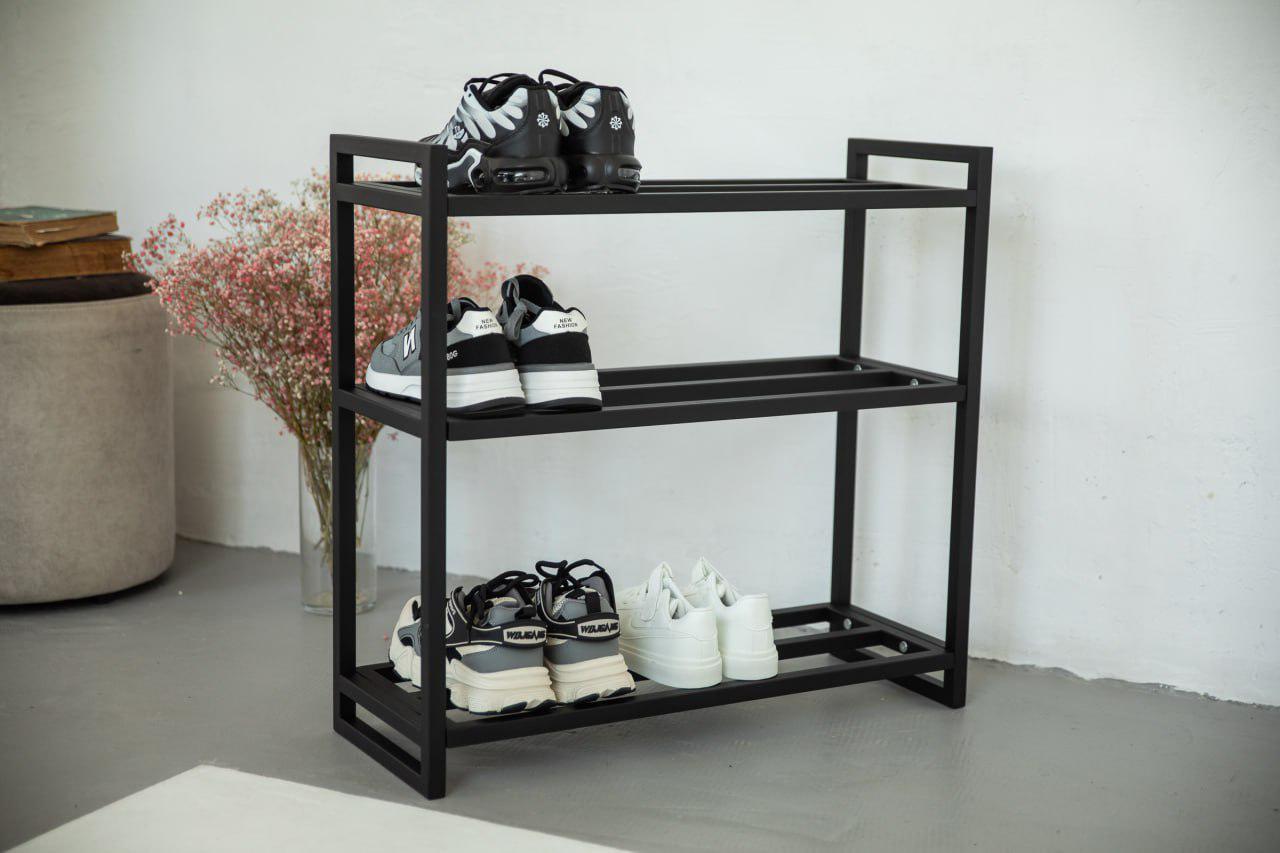 Подставка обувная разборная трехэтажная в стиле лофт 50х25х66 см ( ML-97.3)