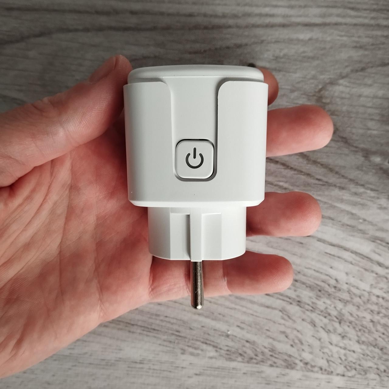 Розумна розетка Tuya Smart Life 16А лічильником електроенергії Білий (2612939336) - фото 3 Розумна розетка Tuya Smart Life 16А лічильником електроенергії Білий (2612939336) - фото 3