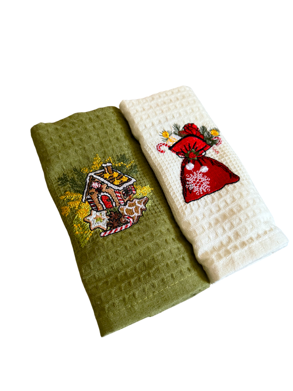 Набір кухонних вафельних рушників Nilteks TC303376103 TURComFor New Year's 3 шт. 40х60 см Різнокольоровий (30455466) - фото 3 Набір кухонних вафельних рушників Nilteks TC303376103 TURComFor New Year's 3 шт. 40х60 см Різнокольоровий (30455466) - фото 3