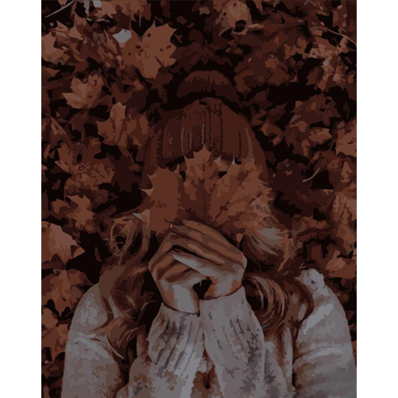 Картина за номерами Strateg Преміум Осінній вайб 40x50 см (DY350)