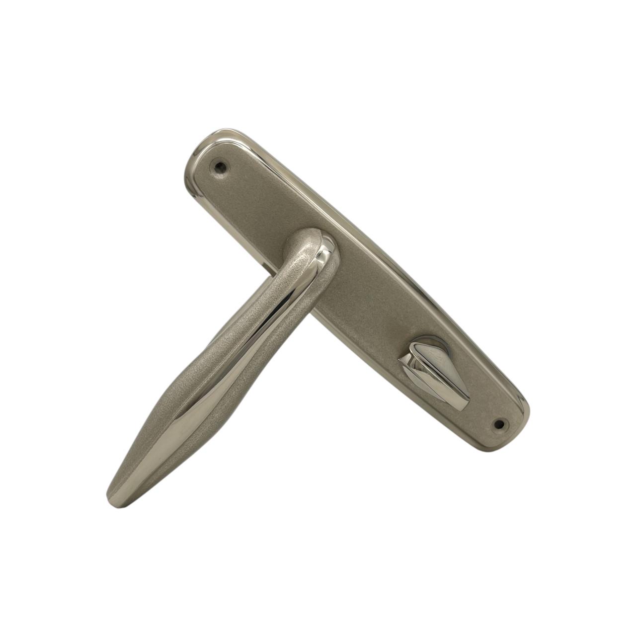 Дверные ручки межкомнатные под задвижку Pimador Polo Nikel Nature WC 62 мм (330047)