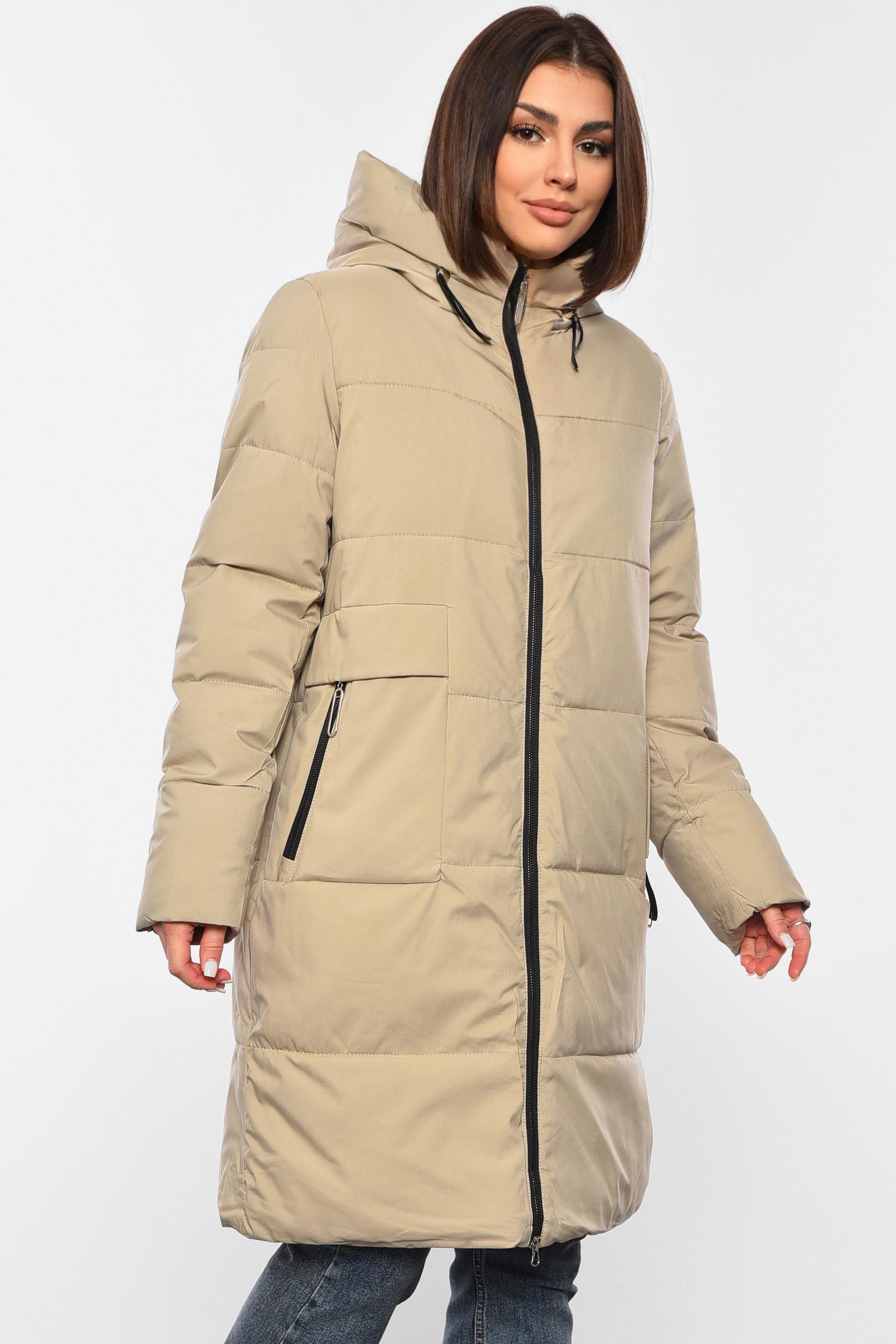 Куртка жіноча зимова L Бежевий (193976) - фото 2 Куртка жіноча зимова L Бежевий (193976) - фото 2