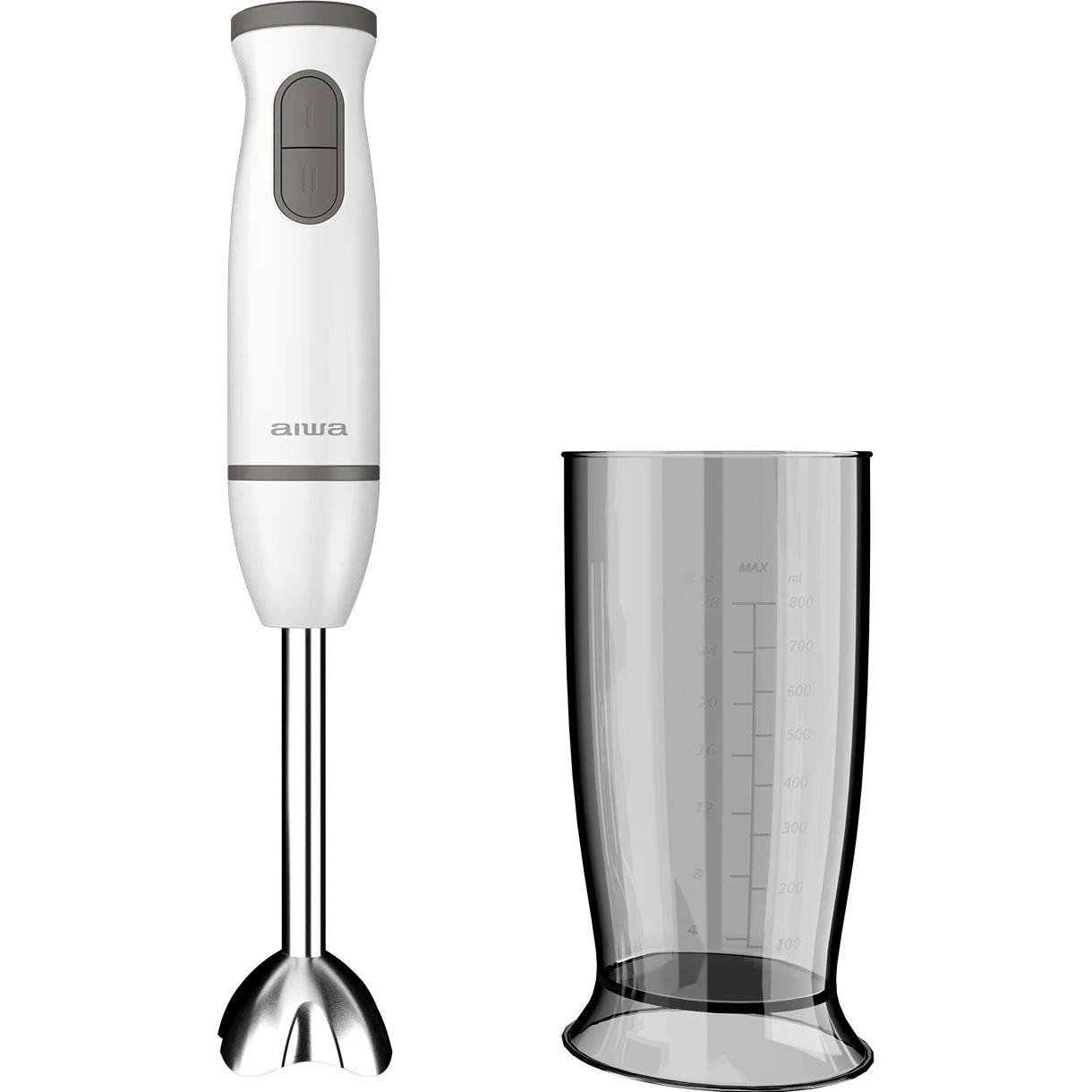 Блендер ручной AIWA Kenkiri ABL-800 2 скорости с чашей для смешивания 600 Вт 500 мл Белый (c61541f5)