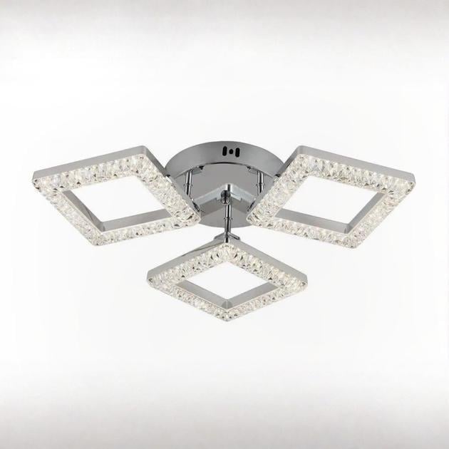 LED-люстра потолочная Valeso с пультом на три плафона 3000/6500K IP20 G 2726/3 CR 60W Хром (28686305)