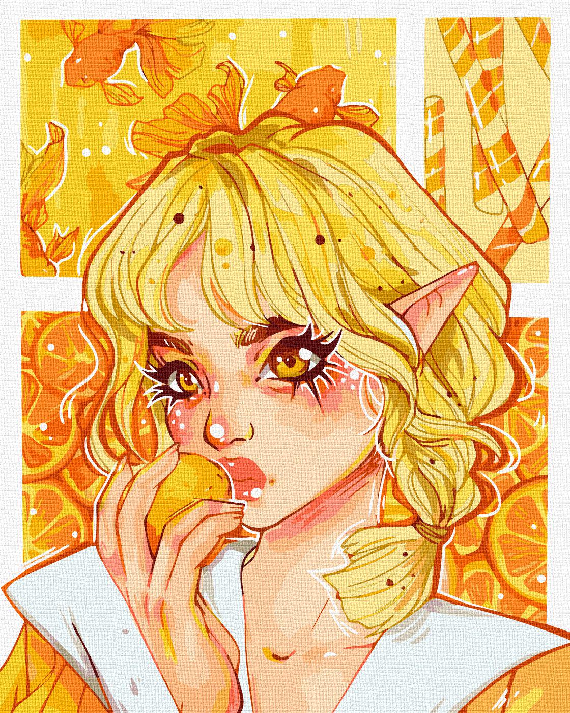 Картина по номерам Идейка Апельсиновый восторг 40x50 см (Id-KHO2548)