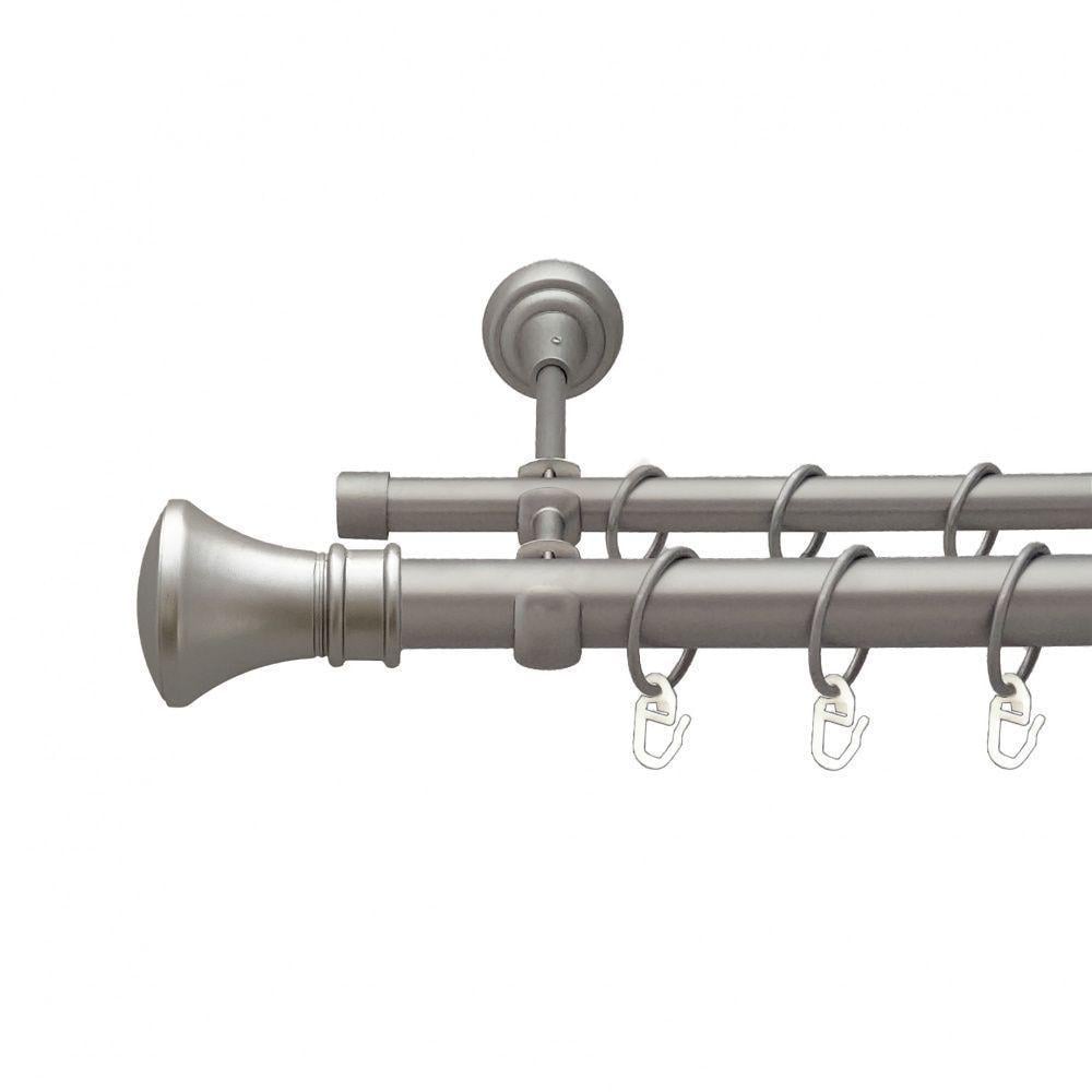 Карниз трубчатый двухрядный Orvit Люксор 19/19 мм 240 см Сатин (000-6087) - фото 1 Карниз трубчатый двухрядный Orvit Люксор 19/19 мм 240 см Сатин (000-6087) - фото 1