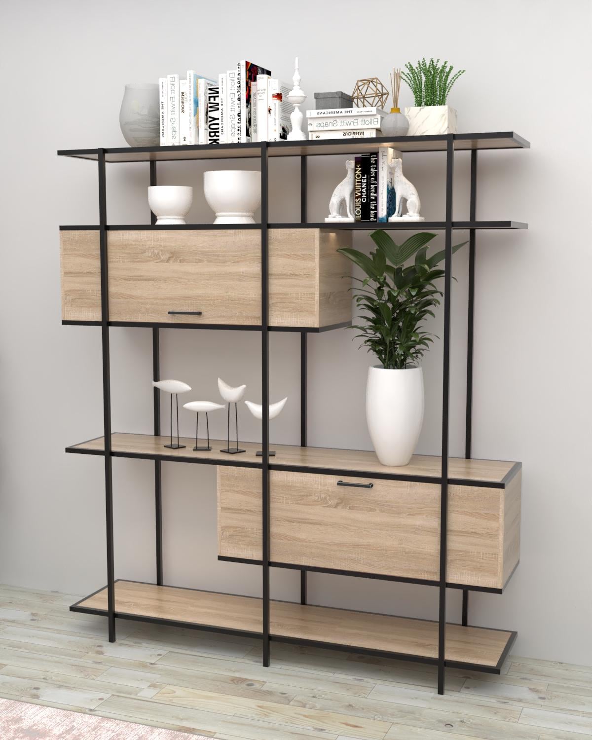 Стеллаж EcoLoft Монтелло DSP-1484-6 в стиле лофт Дуб Сонома (35675997) Стеллаж EcoLoft Монтелло DSP-1484-6 в стиле лофт Дуб Сонома (35675997)