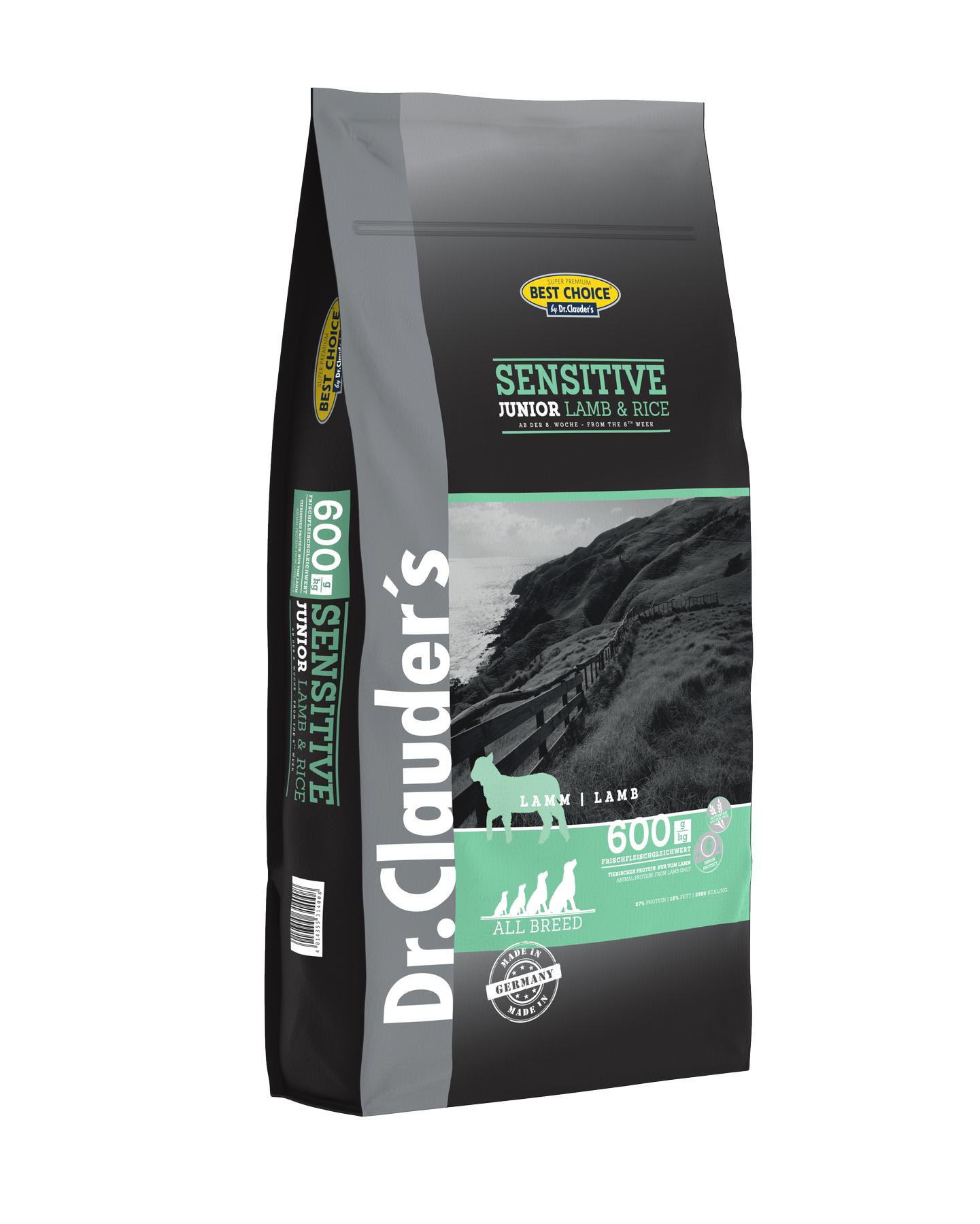 Корм сухой для щенков Dr.Clauder's Sensetive Dog Junior Lamb&Rice 12,5 кг (24390082)