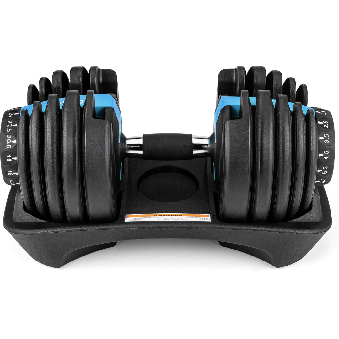 Гантель розбірна регульована Gymtek 2,5-24 кг Синій - фото 2 Гантель розбірна регульована Gymtek 2,5-24 кг Синій - фото 2