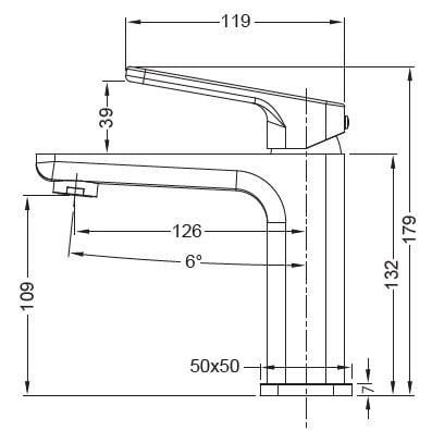 Смеситель для умывальника KOER KB-10031-05 (KR5431) - фото 2 Смеситель для умывальника KOER KB-10031-05 (KR5431) - фото 2
