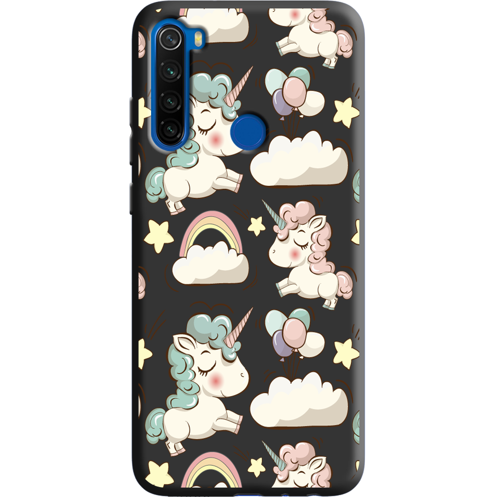 Чохол Boxface Xiaomi Redmi Note 8T Unicorns Чорний силікон (38532-cc2-38945)