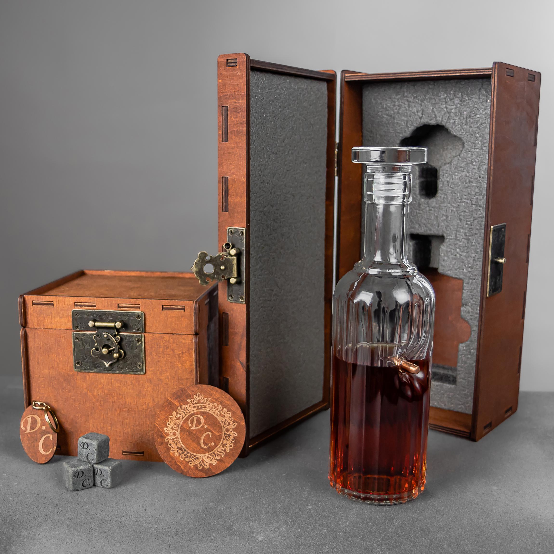 Графин LEO гранований з кулею (25072208) - фото 4 Графин LEO гранований з кулею (25072208) - фото 4