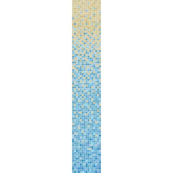 Стеклянная мозаика плитка D-CORE растяжка 2616x327 мм (RI-16)