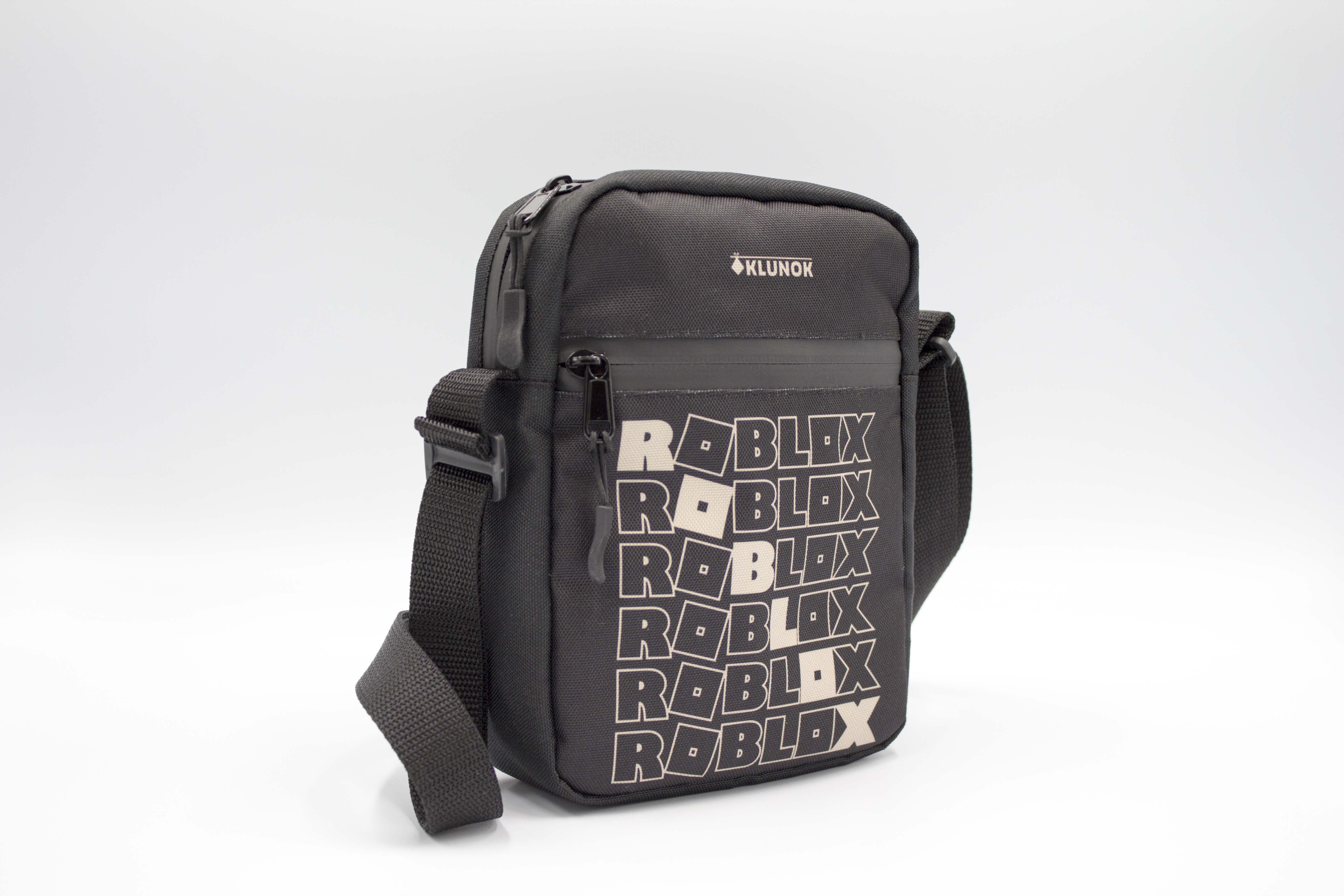 Сумка через плече месенджер для хлопців з лого Роблокс Чорний (К-20) - фото 2 Сумка через плече месенджер для хлопців з лого Роблокс Чорний (К-20) - фото 2