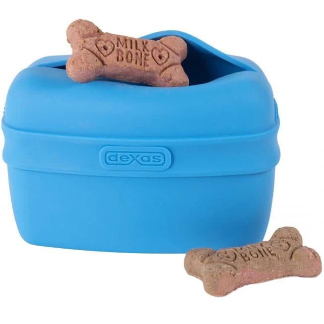 Контейнер для ласощів Dexas Pooch Pouch із кліпсою на пояс для собак Блакитний (PW6002194)