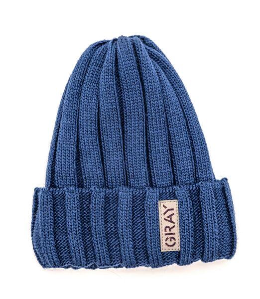 Шапка дитяча для хлопчиків Грей D826 фліс 46-50 см Бірюзовий