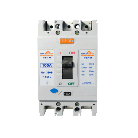 Автоматический выключатель АСКО-Укрем ECO FB/125 3Р 100А 20кА (ECO060010005)