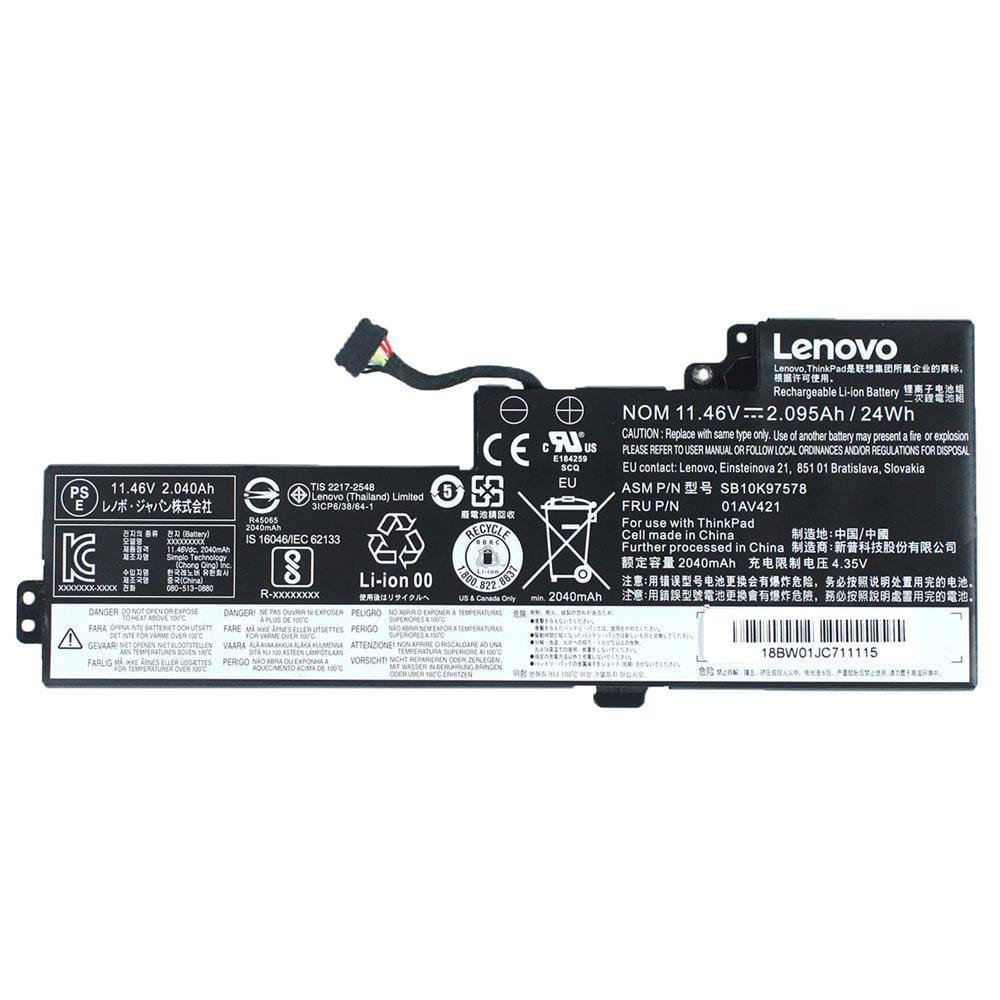 Аккумулятор для ноутбука Lenovo ThinkPad A475 2095 mAh 11,46V (146685)