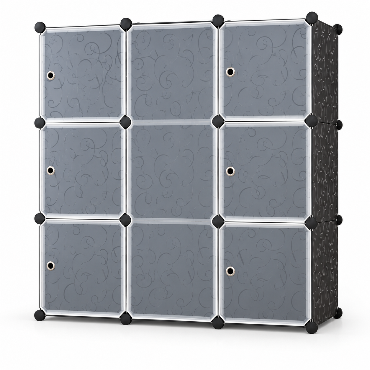 Шкаф Storage Cube Cabinet MP 39-61 110х110х35 см Черный (6615)