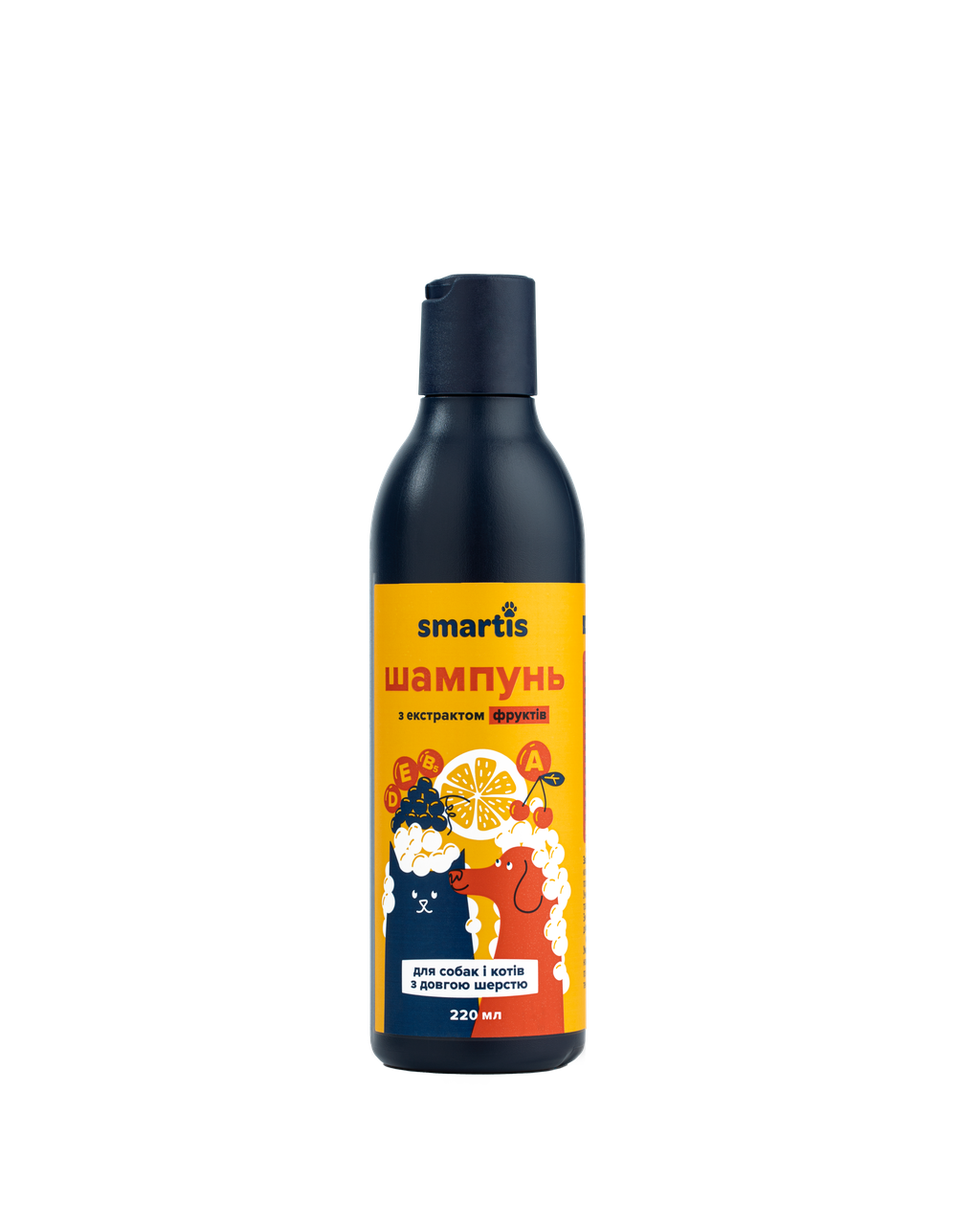 Шампунь з екстрактом ківі Smartis для собак з короткою або твердою вовною 220 мл (5007)