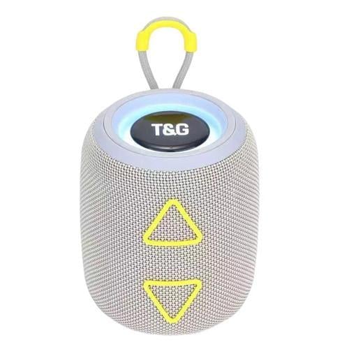 Портативная колонка TG655 5 W с RGB подсветкой и ремешком Grey (594012)