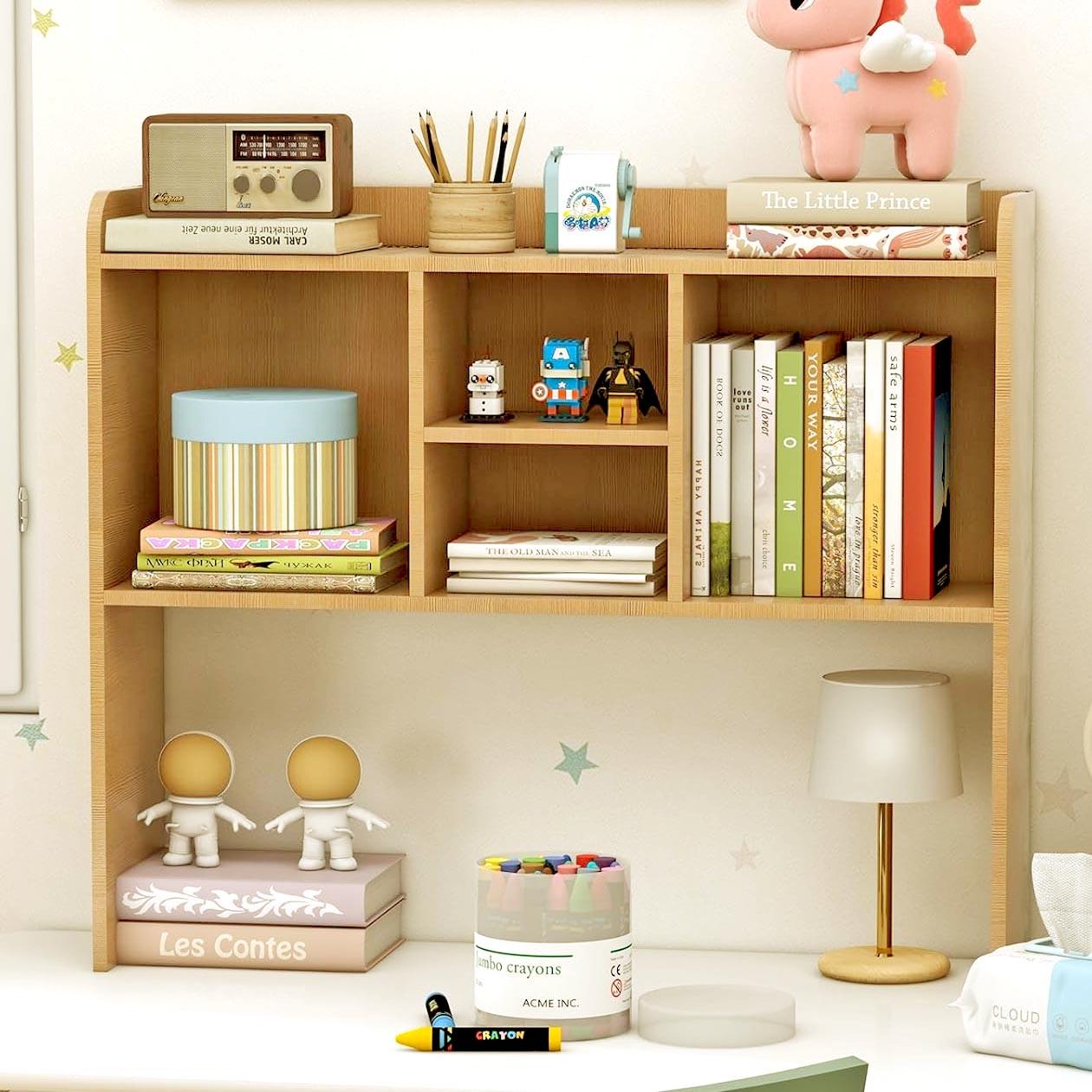 Полка-надстройка настольная из дерева Селара карри (АКД-006603)