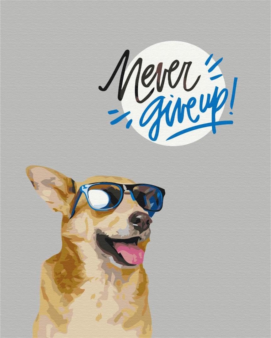 Картина по номерам BrushMe Никогда не сдавайся 40х50 см (BS52552) Картина по номерам BrushMe Никогда не сдавайся 40х50 см (BS52552)