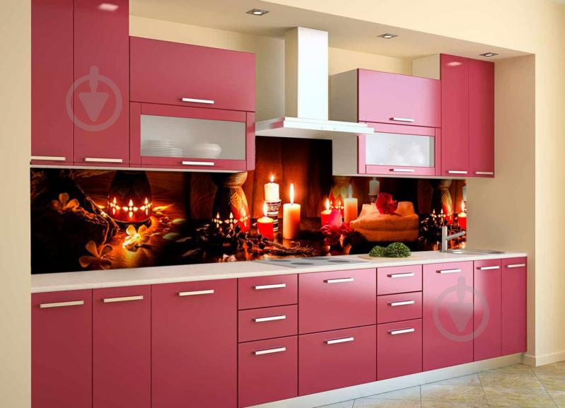 Скинали на кухню Zatarga «Романтический вечер» 600х3000 мм виниловая 3Д наклейка кухонный фартук самоклеящаяся Z180496/2