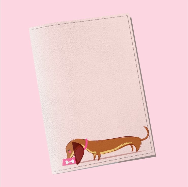 Обкладинка на паспорт The cover Такса 9,6x13,3 см (913008)