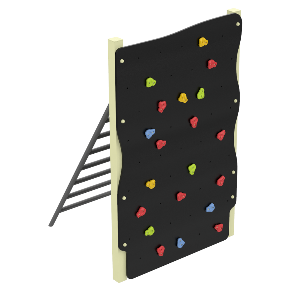 Скеледром вуличний для дитячого майданчика Kidigo Еверест з драбинкою 175х125х200 см Чорний (1127671054)