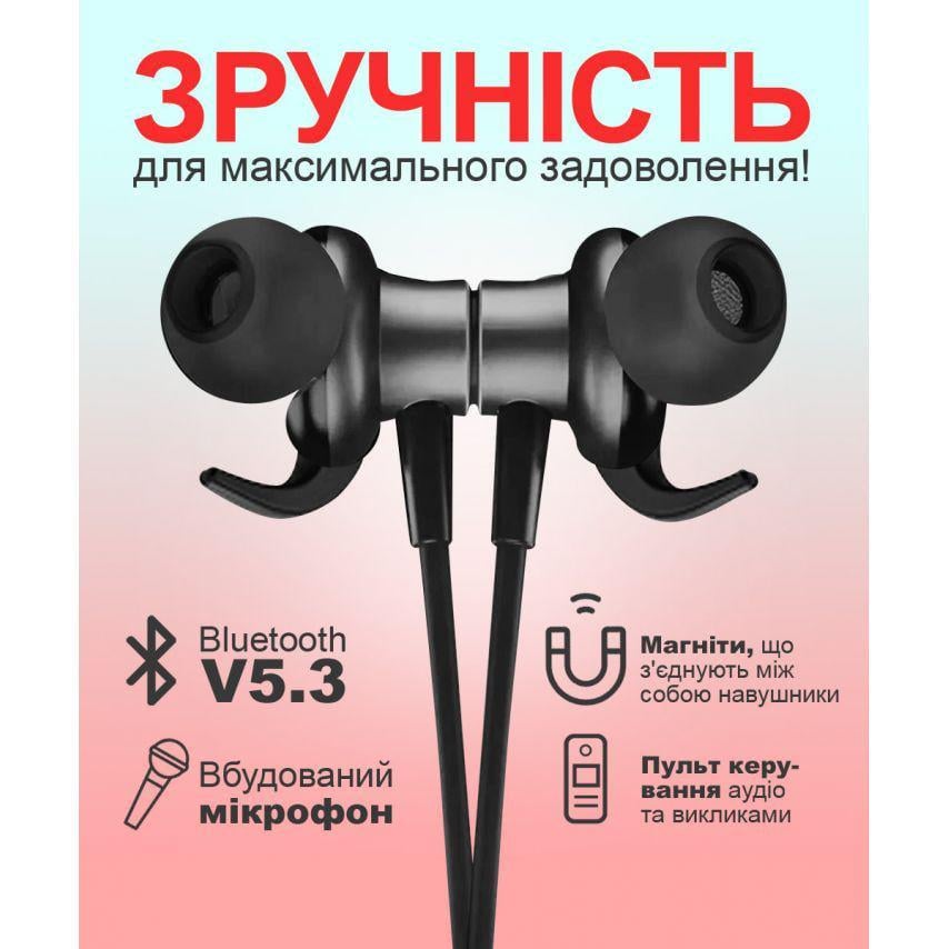 Наушники Bluetooth Walker Черный (WBT-27) - фото 3