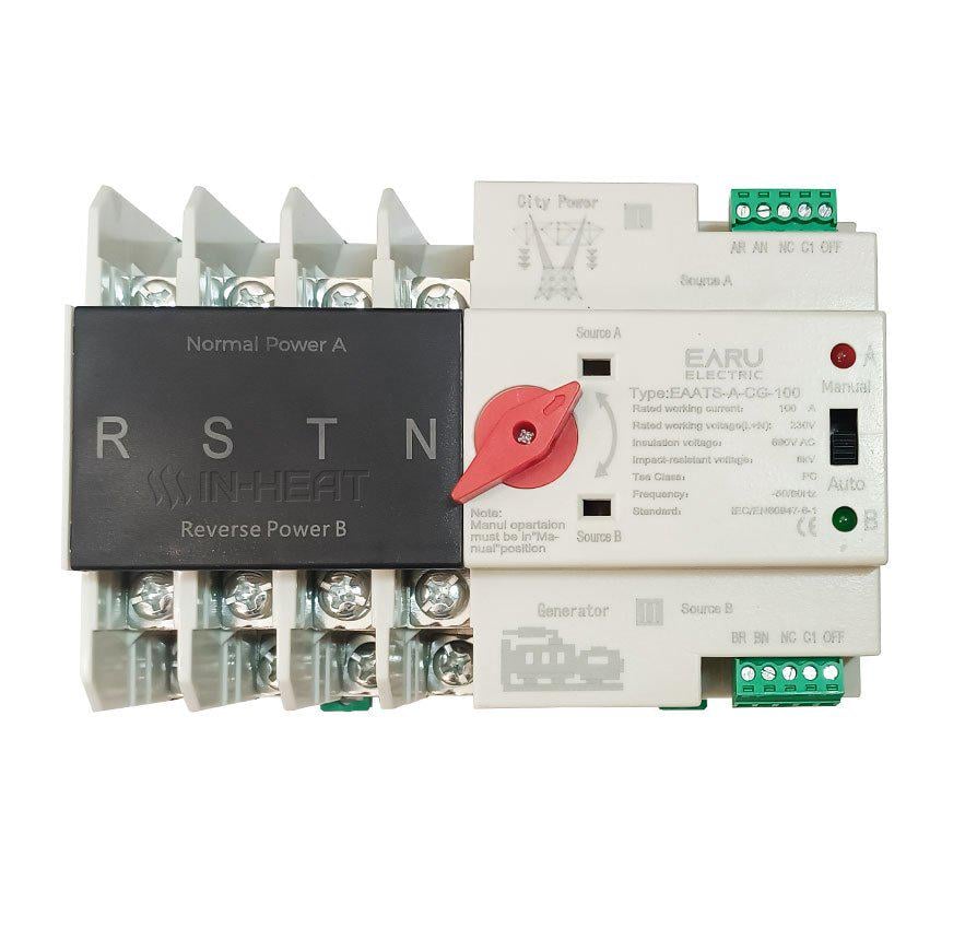 Автоматический ввод резерва 100А для генератора/зарядной станции трехфазный (7730)