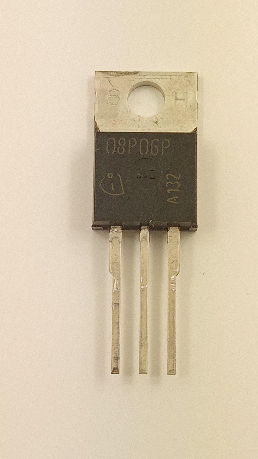 Транзистор SPP08P06P p-channel 8A 60V TO-220 (11599)