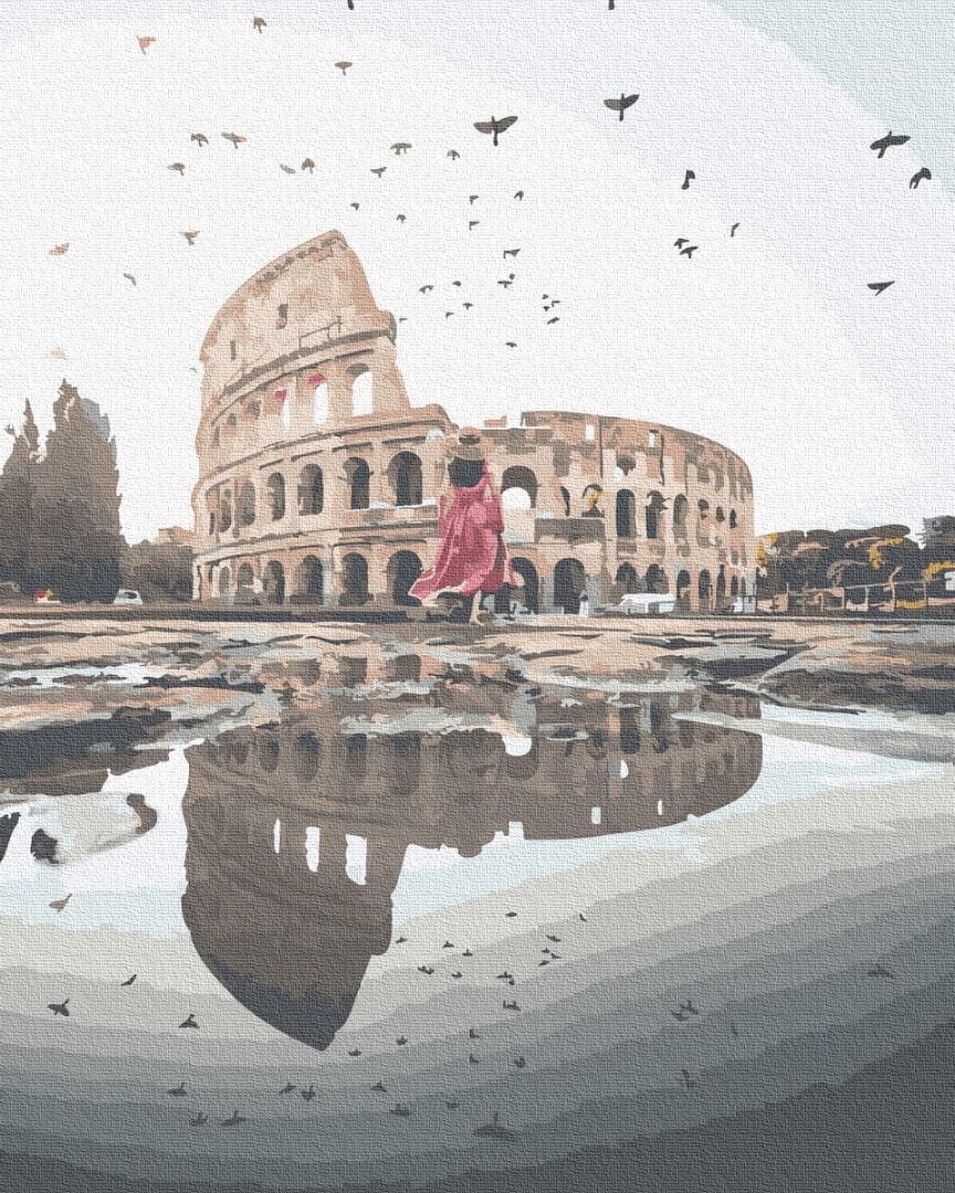 Картина по номерам Brushme GX29714 Отражение Рима 40x50 см (1225186481)