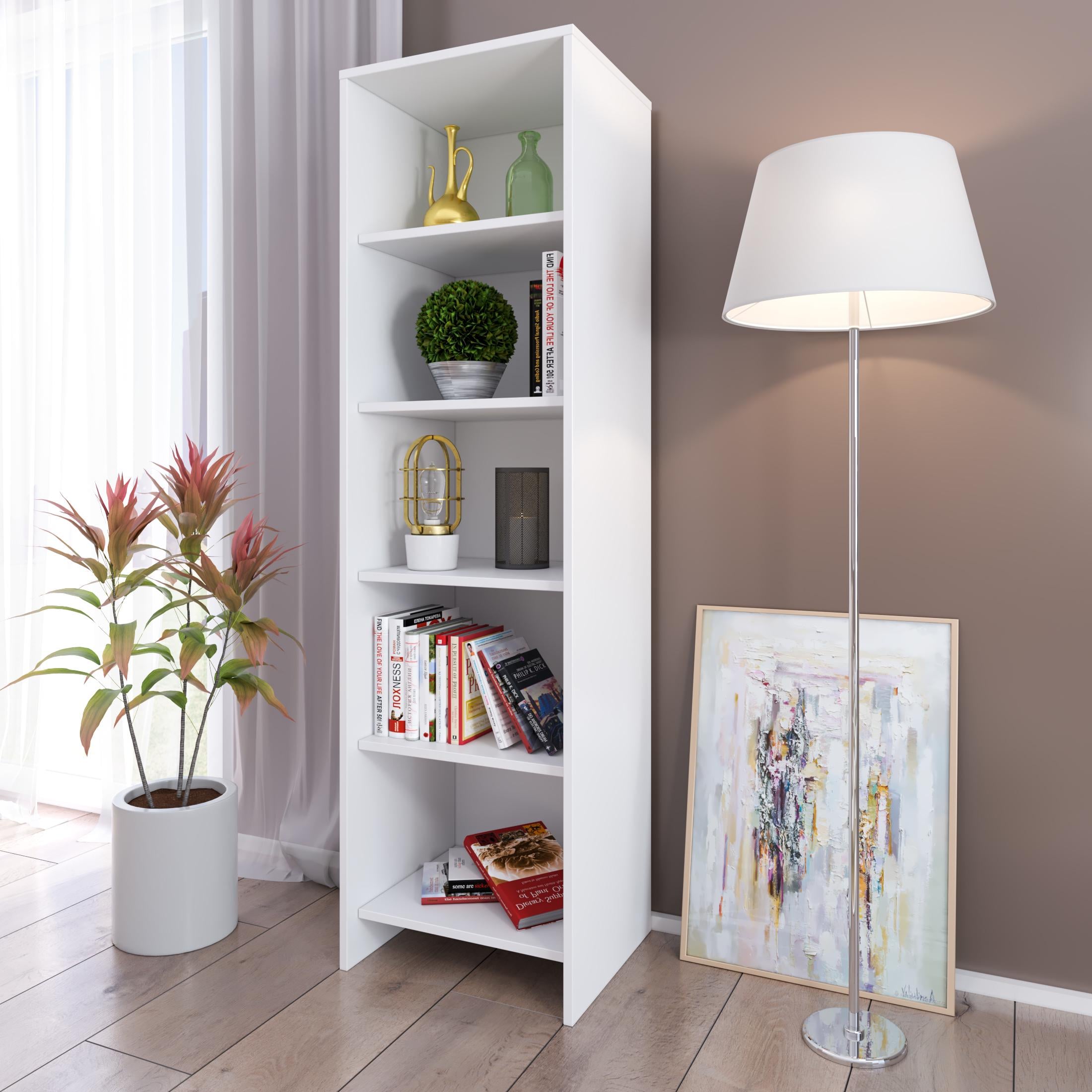 Стеллаж книжный Blonski 1545x440x370 мм Нимфея Альба (44136)