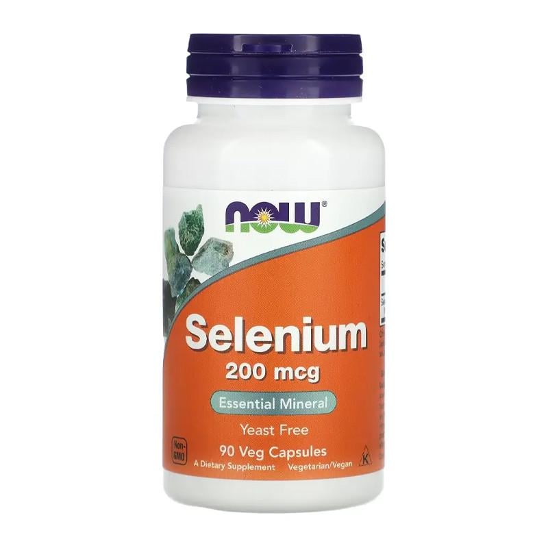 Селен NOW Selenium 200 мкг 90 капс. (09133-01)